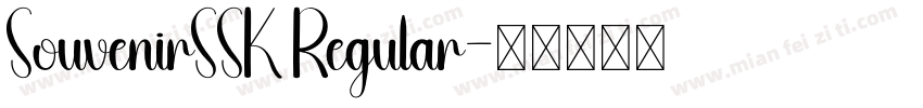 SouvenirSSK Regular字体转换